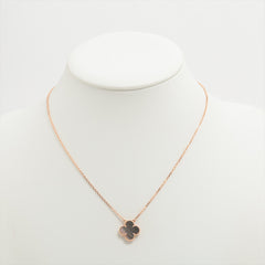 Van Cleef & Arpels Vintage Alhambra Grey Mother of Pearl Necklace