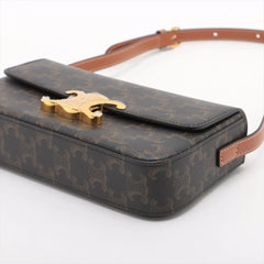 Celine Triomphe Shoulder Bag Brown