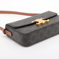 Celine Triomphe Shoulder Bag Brown