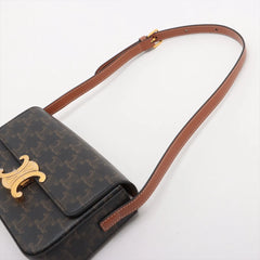 Celine Triomphe Shoulder Bag Brown