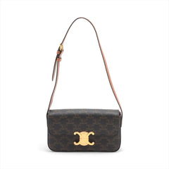 Celine Triomphe Shoulder Bag Brown