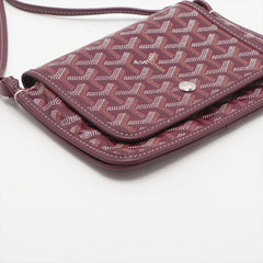 Goyard Plumet Pouch Wallet Crossbody Bag Bordeaux