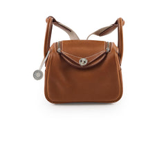 Hermes Mini Lindy Barenia Fauve/Ficelle K Stamp 2025