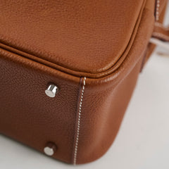 Hermes Mini Lindy Barenia Fauve/Ficelle K Stamp 2025