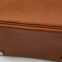 Hermes Mini Lindy Barenia Fauve/Ficelle K Stamp 2025