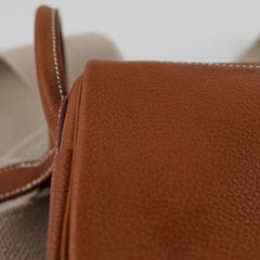 Hermes Mini Lindy Barenia Fauve/Ficelle K Stamp 2025