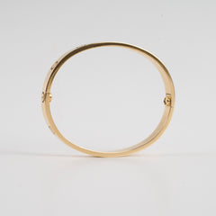 Cartier Classic Model Love Yellow Gold Bracelet Size 17