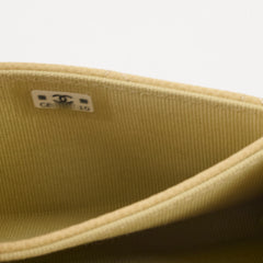 Chanel CC Caviar Cardholder Yellow/Green Undertone (Microchipped)