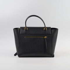 Celine Belt Micro Grained Leather Black