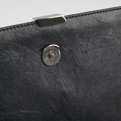 Saint Laurent Becky Chain Wallet Black