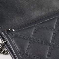 Saint Laurent Becky Chain Wallet Black