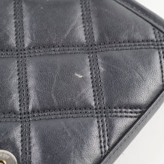 Saint Laurent Becky Chain Wallet Black