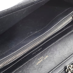 Saint Laurent Becky Chain Wallet Black