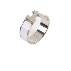 Hermes Clic Clac PM Bracelet White