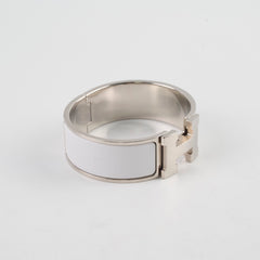 Hermes Clic Clac PM Bracelet White