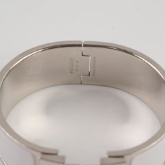 Hermes Clic Clac PM Bracelet White