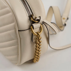 Gucci Marmont Camera Bag White