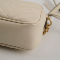 Gucci Marmont Camera Bag White