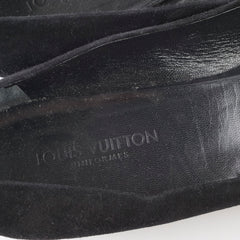 Louis Vuitton Uniform Women's Suede Pumps Black - Size 38.5
