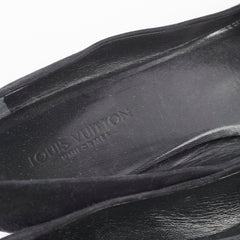 Louis Vuitton Uniform Women's Suede Pumps Black - Size 38.5