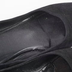 Louis Vuitton Uniform Women's Suede Pumps Black - Size 38.5