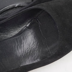 Louis Vuitton Uniform Women's Suede Pumps Black - Size 38.5
