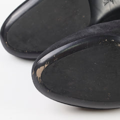 Louis Vuitton Uniform Women's Suede Pumps Black - Size 38.5