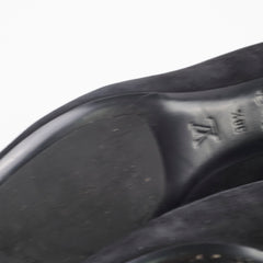 Louis Vuitton Uniform Women's Suede Pumps Black - Size 38.5