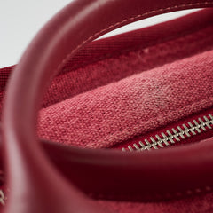 Chanel Deauville Canvas Small Bowling Bag Red 21 Series