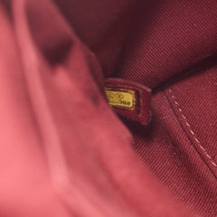 Chanel Deauville Canvas Small Bowling Bag Red 21 Series