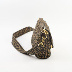 Fendi Baguette Medium Woven Zucca Canvas