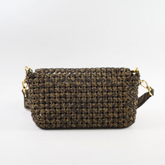 Fendi Baguette Medium Woven Zucca Canvas