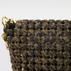 Fendi Baguette Medium Woven Zucca Canvas