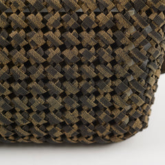 Fendi Baguette Medium Woven Zucca Canvas