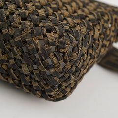 Fendi Baguette Medium Woven Zucca Canvas