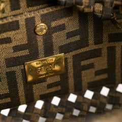 Fendi Baguette Medium Woven Zucca Canvas