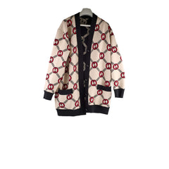 Gucci Reversible GG wool jacquard cardigan Black/Beige