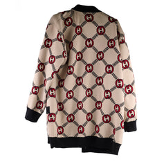 Gucci Reversible GG wool jacquard cardigan Black/Beige