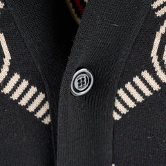 Gucci Reversible GG wool jacquard cardigan Black/Beige