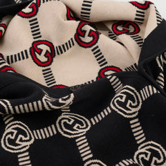 Gucci Reversible GG wool jacquard cardigan Black/Beige