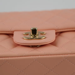 Chanel Lambskin Mini Square Light Pink Microchipped