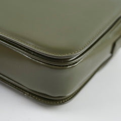 Celine Triomphe Shiny Calfskin Medium Green