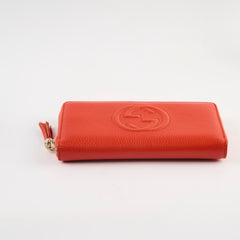 Gucci Zippy Long Wallet Orange