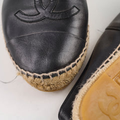 Chanel Espadrilles Black Size 38