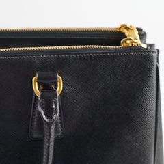 Prada Large Galleria Tote Saffiano Leather Black