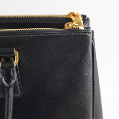 Prada Large Galleria Tote Saffiano Leather Black