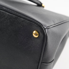 Prada Large Galleria Tote Saffiano Leather Black