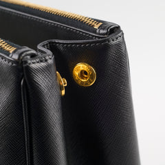 Prada Large Galleria Tote Saffiano Leather Black