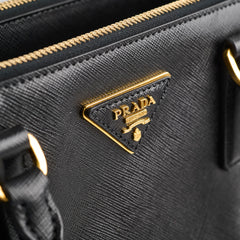 Prada Large Galleria Tote Saffiano Leather Black