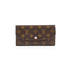 Louis Vuitton Emilie Wallet Monogram Rose Ballerine